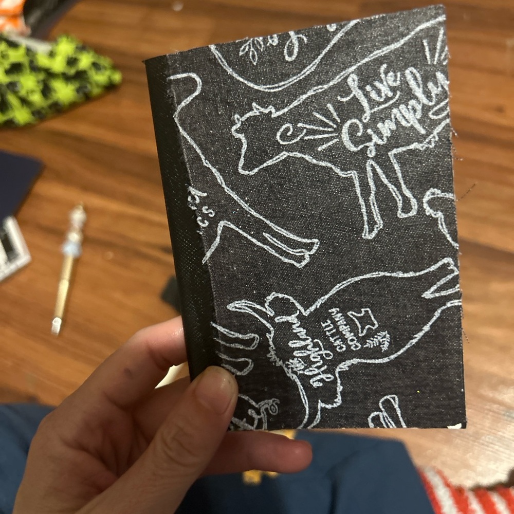 Black and White Cow Print Notebook